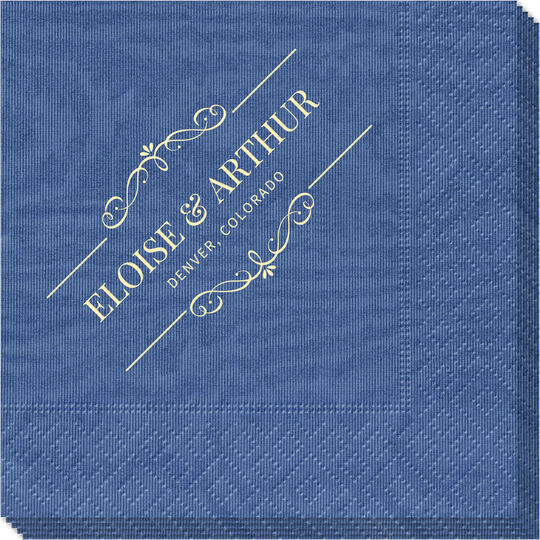 St. Regis Scroll Moire Napkins